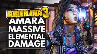 Borderlands 3 Best Builds | Amara Massive Elemental Damage Mayhem 3 Build