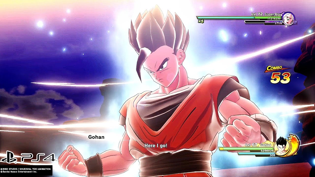 Dragon Ball Z Kakarot - Gohan Vs Super Buu - PS4 PRO Gameplay - YouTube