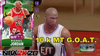 *HIDDEN OPAL* 10k MT G.O.A.T. Pink Diamond Michael Jordan is HERE!!! NBA 2k20 Fan Favorites 3
