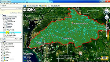 Watershed Delineation in Google Earth Very Easy Method