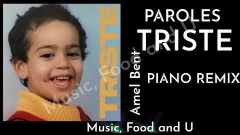Amel Bent - (Triste Paroles/lyrics) Piano Remix