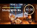 3 Hour Pomodoro Timer Study With Me With Capybara (40/5) | Lofi, Deep Focus#work#animation #cozy