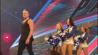 Wrestlemania 38 Pat McAfee  entrance with Cowgirls