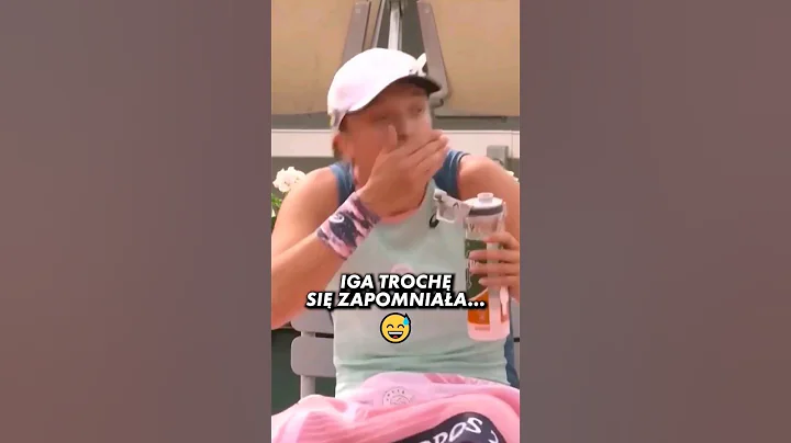 Nieplanowana przerwa Igi Świątek... 😅 #shorts
