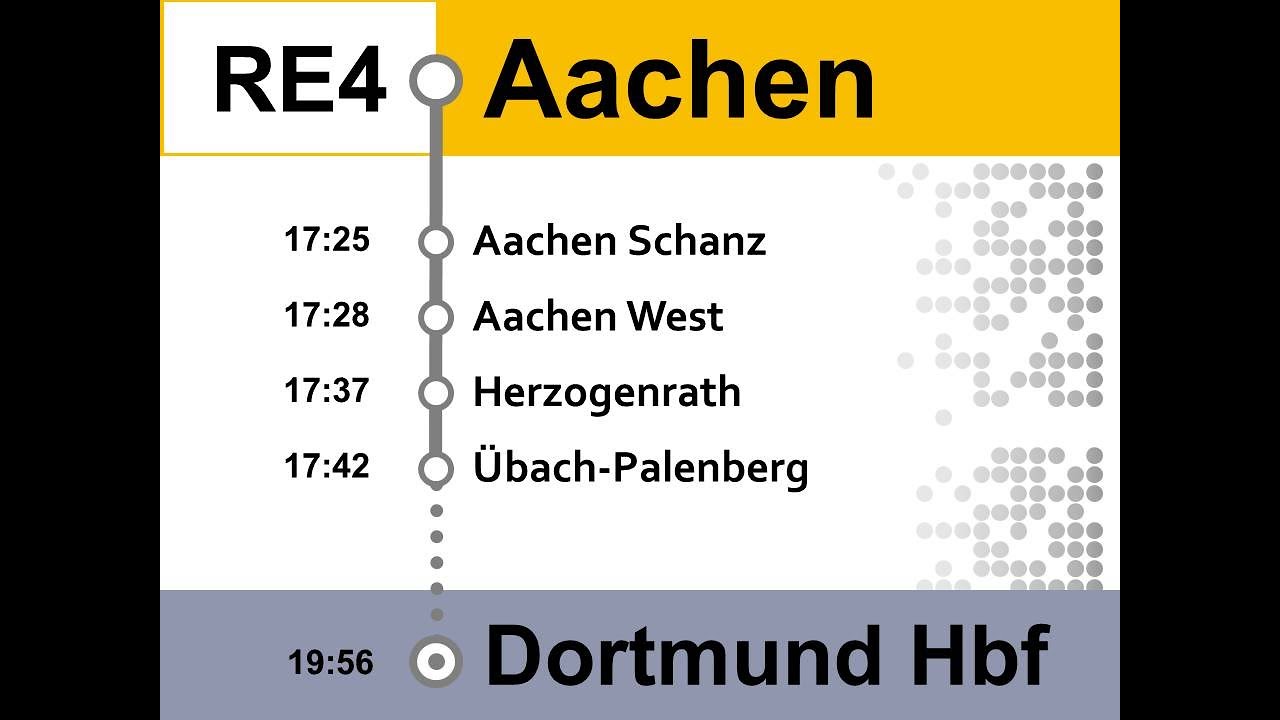 [National Express] Ansagen RE4 (RRX) Aachen - Dortmund