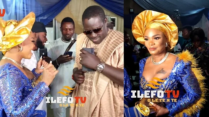 VERY RESPECTFUL! SEE HOW ACTRESS IYABO OJO DANCE & GO DOWN ON KNEES FOR OGOGO @ABBEY LANRE BIRTHDAY