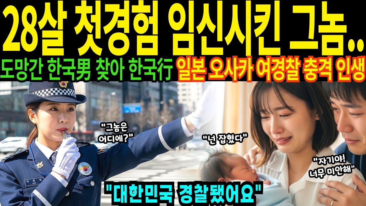 여성 경찰 첫경험 임신시킨 그놈 한국남자 찾아 한국행 일본 오사카 여경 한국 공무원된 진짜 이유 [해외감동사연]