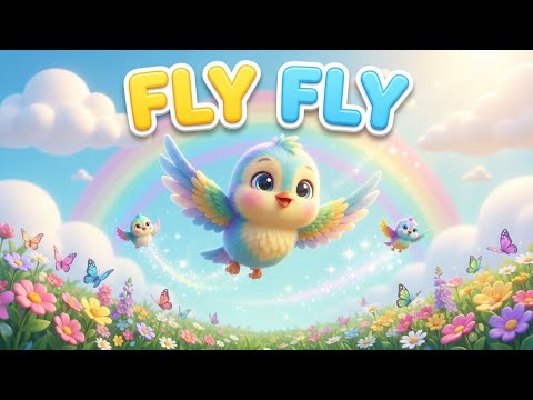 🐦 Fly, Fly, Fly, Little Bird! 🎵 | Fun Nursery Rhyme for Kids #Shorts #rhymes #kids 