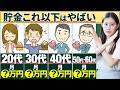 【予想外!?】貯金これ以下はヤバい！20代〜60代の平均貯金額、あなたはこれを超えてますか？