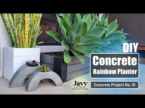Cute little concrete succulent planter