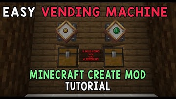 EASY and COMPACT vending machine! - Minecraft Create Mod Tutorial