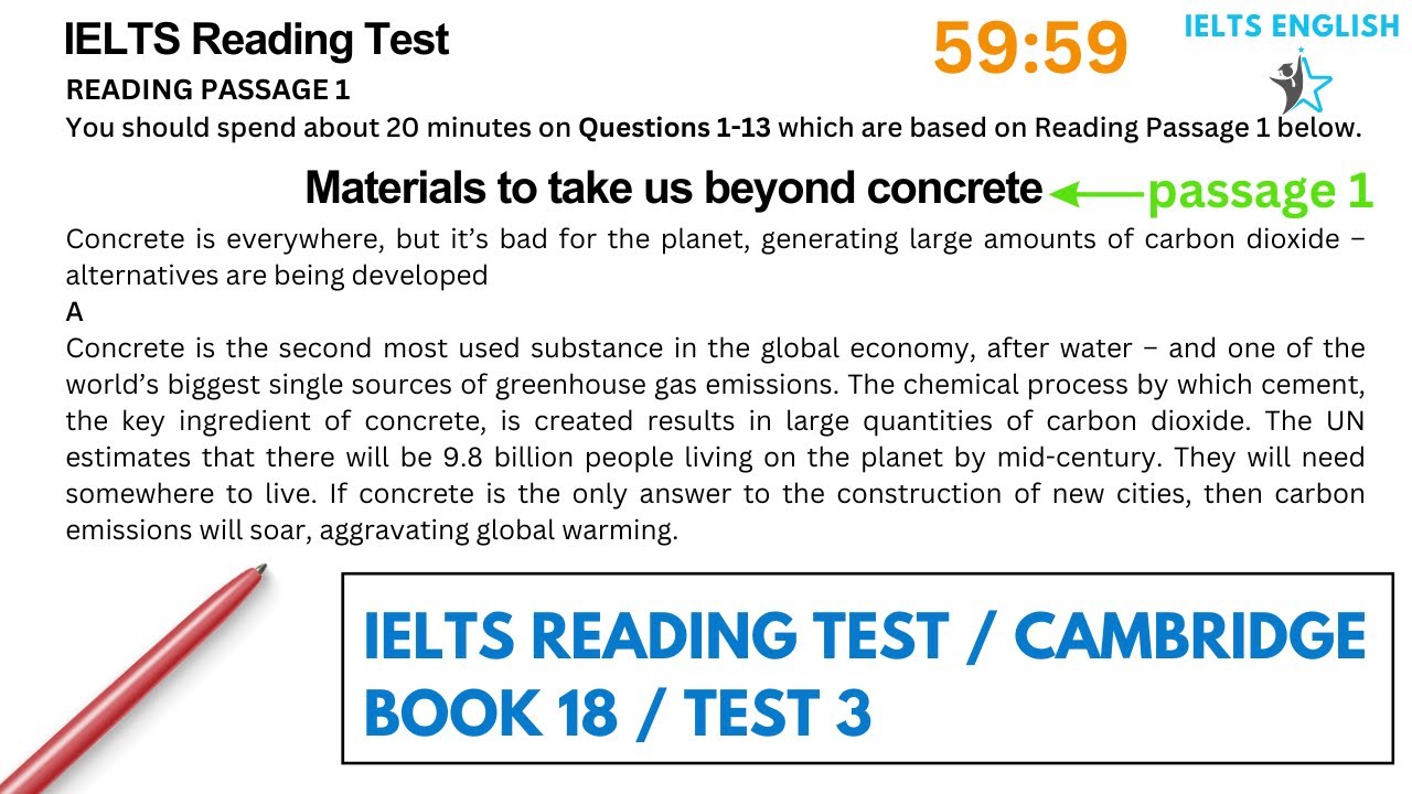 IELTS Reading Test 3 | Cambridge Book 18 | WITH ANSWERS AND TIMER ...