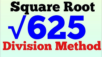Find the square root of 625|Math 8 Ch.2 Ex. 2.3 Example 4|Division Method|Real number@Mathematician.