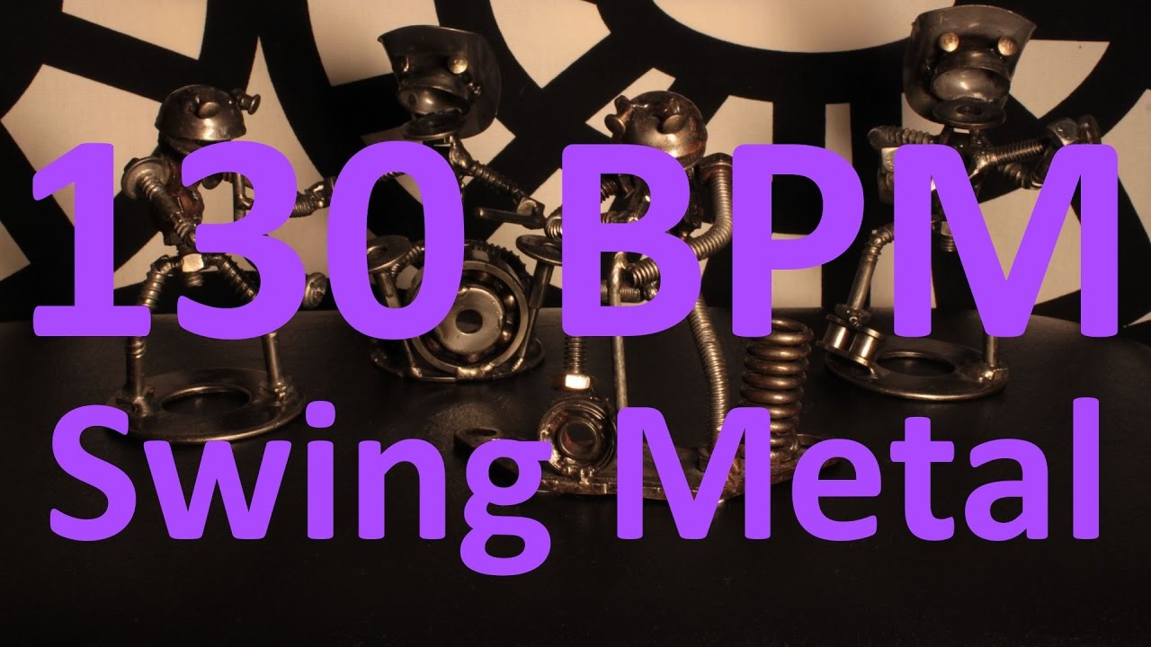 130 BPM Swing Metal 4/4 Drum Track Metronome Drum Beat YouTube