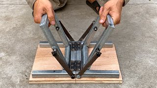 DIY  Great Craftsman's Ideas // How to Make a Smart Folding Chair // Metal Smart Folding Utensils !