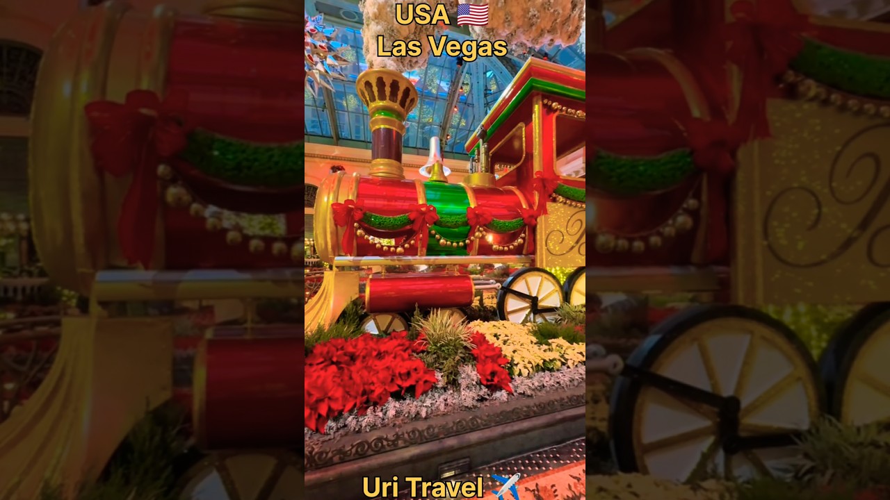 #Uritravel ✈️ | USA 🇺🇸 | Las Vegas | Christmas at the Bellagio Hotel in Las Vegas