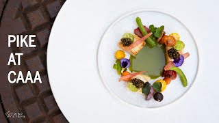 Chef Pietro Catalano prepares PIKE at his 3-D PRINTED RESTAURANT CAAA
