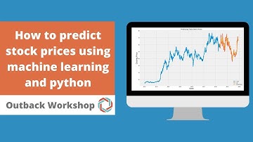 How to predict stock prices using machine learning and python
