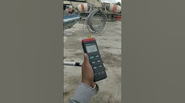 Monitor measure core temperature of mock up test #shorts #concrete