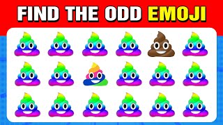 60 puzzles for GENIUS | Find the ODD One Out  Emoji Edition