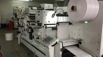 330 Web Label Flexo press Flat Bed Die Cutting Semi-rotary Die Cutter Sheeter
