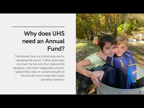 Upland Hills School Annual Fund 2022