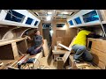 Rebuilding our abandoned sailboat  ep60  salon refit  sailboat restoration project