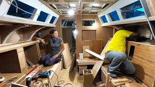 Rebuilding our ABANDONED SAILBOAT ⛵️ Ep60 - Salon Refit - Sailboat Restoration Project