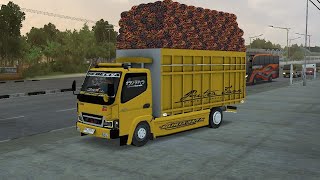 SHAREE ?!!???! Mod bussid truk Canter muat sawit | BUSSID screenshot 2