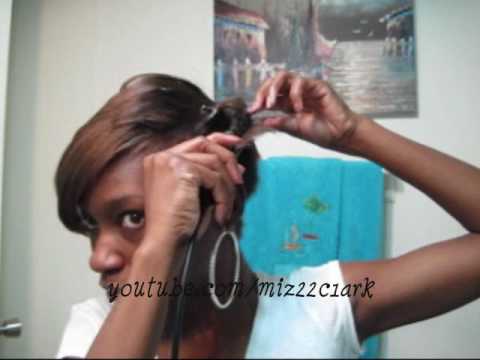 How I Flat Iron My Short Hair Youtube