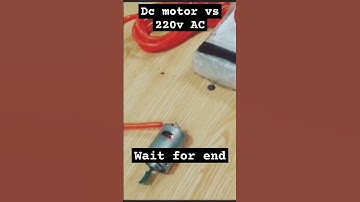 12V DC Motor VS 220V AC - EXPERIMENT WILL IT EXPLODE?ll DC motor to AC supply #shorts #experiment