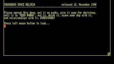 Crusaders   Space Deliria Overlord HYPERSPIN AMIGA INTRO CRACKTRO DEMO COMMODORE NOT MINE VIDEOS
