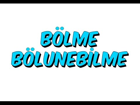 10dk da BÖLME BÖLÜNEBİLME - Tonguc Akademi