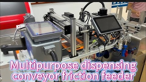 Multipurpose dispensing conveyor friction feeder #feeder #technology #machine #packing #factory