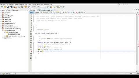 cara menghitung luas lingkaran menggunakan JAVA Neatbeans