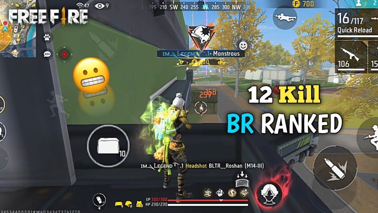 Br Ranked 12 Kill ⚡In Solo Match Garena Free Fire 🔥 - YouTube