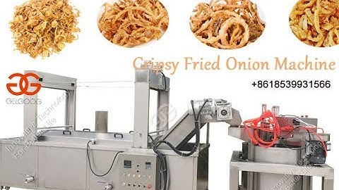 Automatic Crispy Fried Onion Production Line / Making Fried Onion