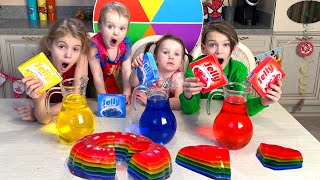 Five Kids Learn Colors with Jello + more Children's Songs and Videos