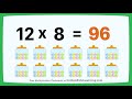 Multiplication Concept Multiply by 12 | Times 12 Table | Golden Kids Learning