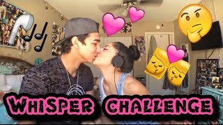 WHISPER CHALLENGE! BFvsGF!| JAZMINE AND NICK