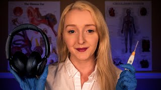 ASMR Detailed Ear Cleaning & Hearing Test | Medical