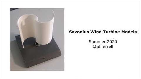 3D-Printed Savonius Wind Turbine Models