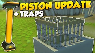 PISTON UPDATE & TRAPS! - Scrap Mechanic Piston Update Gameplay