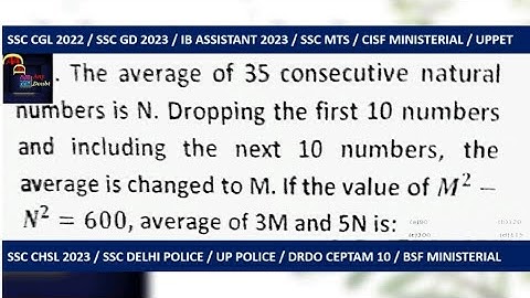 #122 Ques:- The average of 35 consecutive   .....See Full Question in description box. ||AMAD||