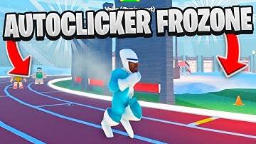 I USED AN AUTOCLICKER AS FROZONE IN ROBLOX TRACK AND FIELD
