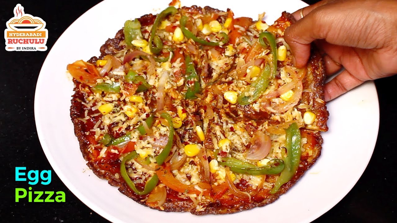 ఎగ్ తో ఒకసారి ఇలాగ ఎగ్ పిజ్జా చేసి మీ పిల్లలకి పెట్టండి రోజు ఇదే కావాలంటారు| Egg Pizza Recipe Telugu | Hyderabadi Ruchulu