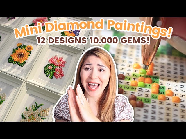 UNBOXING PaintGem Mini Kits! Snack Size Diamond Paintings 