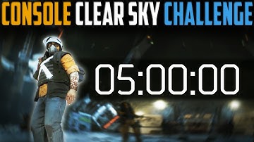 The Division | Console Clear Sky 5 Minute Challenge