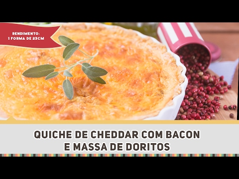 Quiche de Cheddar e Doritos (com Bacon!) - Receitas de Minuto #295