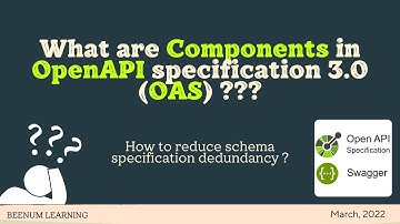 What are Components in Open API specification 3.0 (OAS) | hold reusable schema object